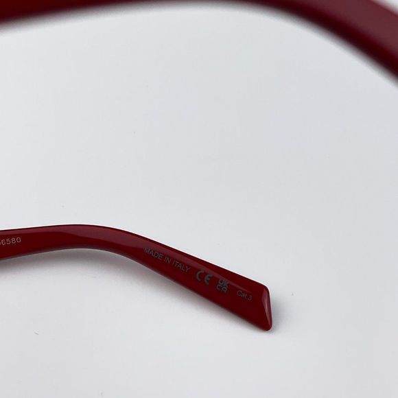 Saint Laurent SL467 003 Sunglasses Red Grey Cat Eye Women